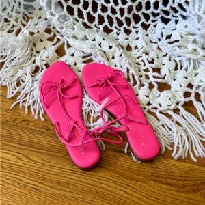 Neon Pink Anthropologie Strappy Women's Sandals